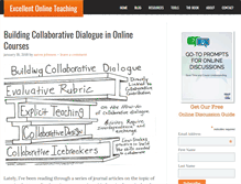 Tablet Screenshot of excellentonlineteaching.com